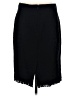 J.Crew 100% Cotton Solid Black Formal Skirt Size 8 - photo 2