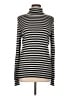 Joseph A. Stripes Silver Turtleneck Sweater Size L - photo 1