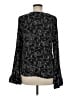 Hinge 100% Viscose Black Long Sleeve Blouse Size M - photo 2