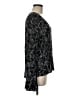 Hinge 100% Viscose Black Long Sleeve Blouse Size M - photo 4