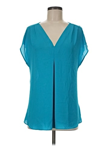 INC International Concepts Short Sleeve Blouse (view 1)