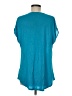 INC International Concepts 100% Polyester Teal Short Sleeve Blouse Size M - photo 2