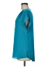INC International Concepts 100% Polyester Teal Short Sleeve Blouse Size M - photo 5