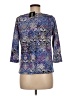 Rafaella Studio 100% Cotton Blue 3/4 Sleeve Top Size M - photo 2
