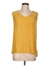 Old Navy 100% Polyester Yellow Sleeveless Blouse Size L - photo 1