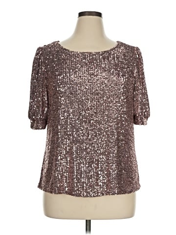 Cable & Gauge Short Sleeve Blouse (view 1)