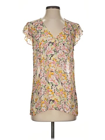 Joie Short Sleeve Silk Top (view 1)