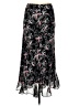 East5th 100% Polyester Paisley Black Casual Skirt Size 6 - photo 1