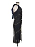 Beyond Vintage Tweed Blue Black Cocktail Dress Size M (estimated) - photo 4