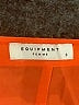 Equipment 100% Silk Color Block Orange Long Sleeve Silk Top Size S - photo 7