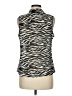 D.F.A. New York 100% Polyester Silver Sleeveless Blouse Size M - photo 2