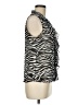 D.F.A. New York 100% Polyester Silver Sleeveless Blouse Size M - photo 4