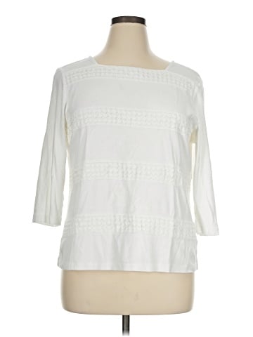Karen Scott 3/4 Sleeve T-Shirt (view 1)