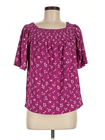 Ann Taylor Factory Short Sleeve Blouse (view 1)