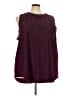 Torrid Burgundy Sleeveless Blouse Size 5X Plus (5) - photo 1