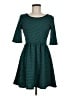 Jodi Kristopher Argyle Teal Casual Dress Size M - photo 1