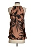 Nicole Miller 100% Polyester Brown Sleeveless Blouse Size S - photo 2
