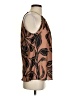Nicole Miller 100% Polyester Brown Sleeveless Blouse Size S - photo 4