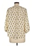 Old Navy 100% Polyester Yellow 3/4 Sleeve Blouse Size M - photo 2