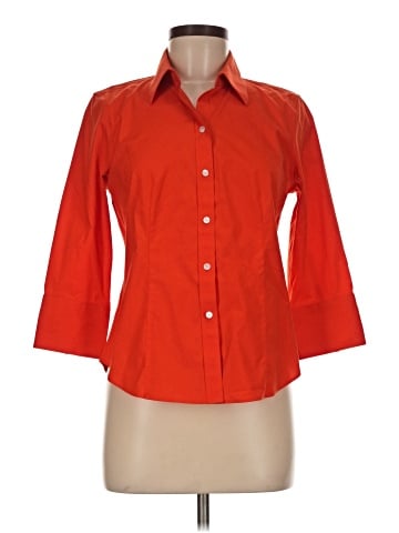 Talbots 3/4 Sleeve Button-Down Shirt (view 1)