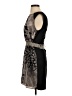 Jessica Simpson 100% Polyester Graphic Gray Cocktail Dress Size 4 - photo 5
