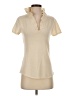 Elizabeth McKay Ivory Short Sleeve Top Size XS - photo 1