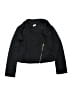 Just Kids Solid Black Jacket Size 10 - photo 1
