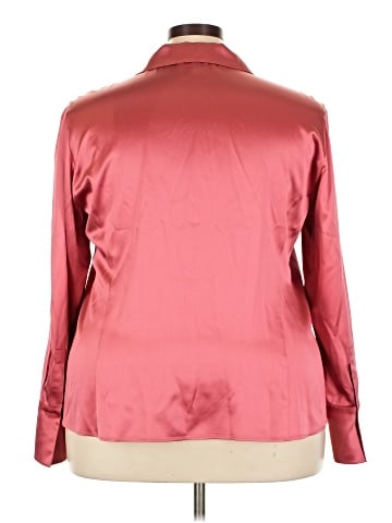 Lafayette 148 New York Long Sleeve Silk Top (view 2)