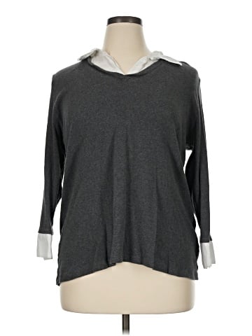 Karen Scott Long Sleeve Top (view 1)