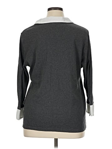 Karen Scott Long Sleeve Top (view 2)