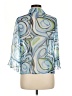 Nicola 100% Polyester Blue 3/4 Sleeve Blouse Size 8 - photo 2