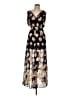 Forever 21 Floral Black Cocktail Dress Size L - photo 1