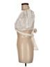 Luxxel Ivory Short Sleeve Blouse Size M - photo 5