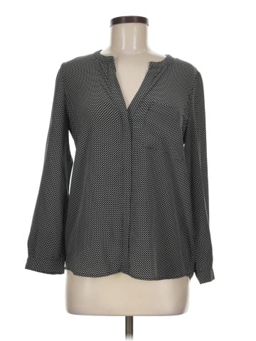 Joie Long Sleeve Silk Top (view 1)