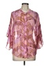 CAbi 100% Polyester Animal Print Pink 3/4 Sleeve Blouse Size L - photo 1