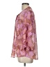 CAbi 100% Polyester Animal Print Pink 3/4 Sleeve Blouse Size L - photo 5