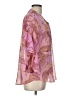 CAbi 100% Polyester Animal Print Pink 3/4 Sleeve Blouse Size L - photo 4