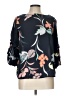 Monteau 100% Polyester Floral Black 3/4 Sleeve Blouse Size L - photo 1