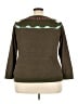 Talbots Outlet Polka Dots Green Pullover Sweater Size 3X - photo 2