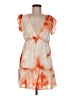 The Impeccable Pig 100% Polyester Tie-dye Orange Cocktail Dress Size M - photo 1