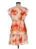 The Impeccable Pig 100% Polyester Tie-dye Orange Cocktail Dress Size M - photo 2