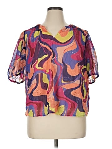 Nicole Miller Short Sleeve Blouse (view 1)