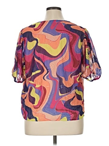 Nicole Miller Short Sleeve Blouse (view 2)