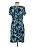 Roz & Ali Print Blue Casual Dress Size 8 - photo 2