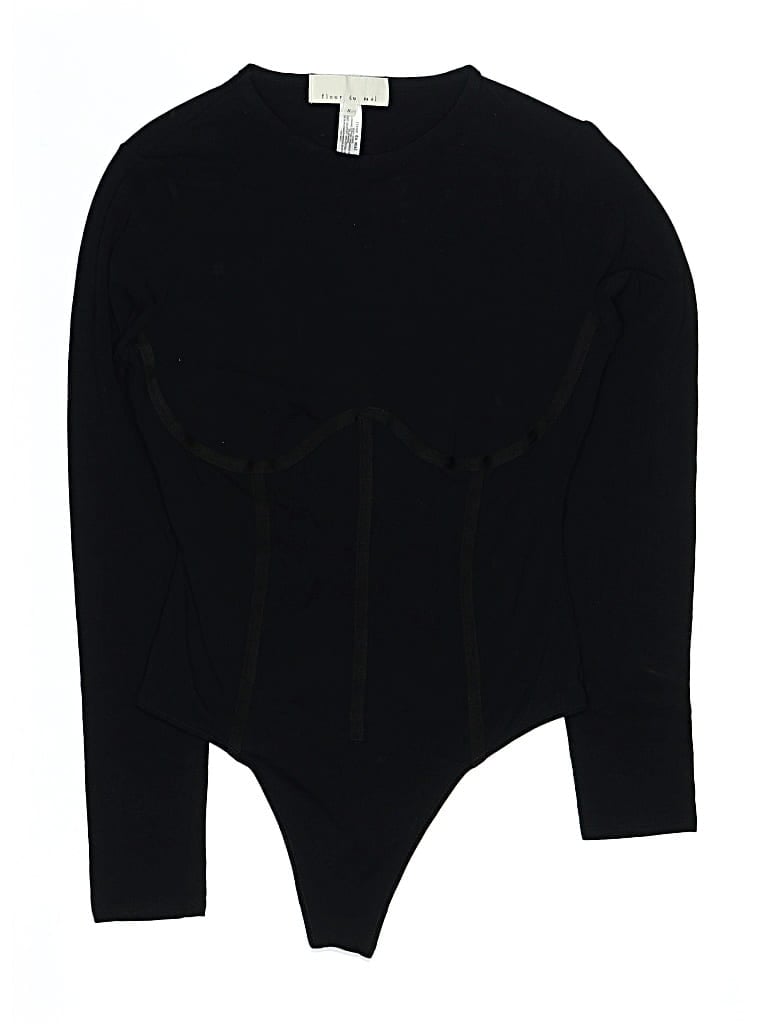 Pre-owned Fleur Du Mal Bodysuit In Black