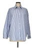 Olivaceous 100% Cotton Stripes Blue Long Sleeve Button-Down Shirt Size M - photo 1