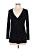 Rabbit Rabbit Rabbit Designs Black Long Sleeve Blouse Size 6 - photo 1