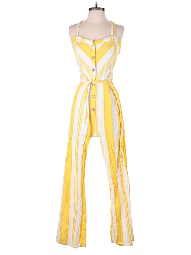 Pre-owned Derek Heart Jumpsuit In Yellow