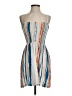 Roxy 100% Cotton Stripes Blue Cocktail Dress Size XS - photo 1