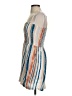 Roxy 100% Cotton Stripes Blue Cocktail Dress Size XS - photo 5
